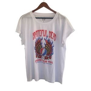 CHASER White Grateful Dead Spring 1985 Tour Graphic Tee - Size M
